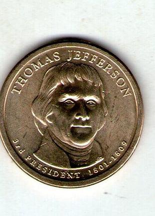 Сша 1 долар, 2007 3-й президент сша - томас джефферсон (1801-1809) №3324