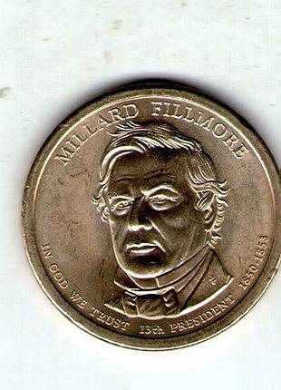 Сша 1 долларов, 2010 13-й президент сша - миллард филлмор (1850-1853) no3332