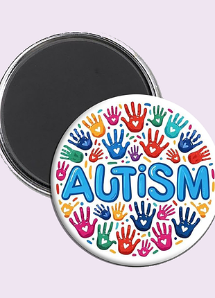 Магнит на холодильник autism asd | у меня аутизм рас 03