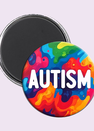 Магнит на холодильник autism asd | у меня аутизм рас 04