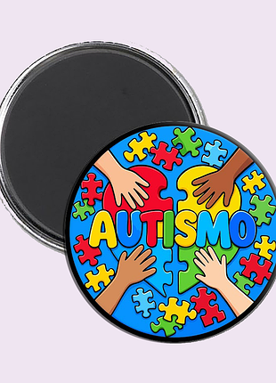 Магнит на холодильник autism asd | у меня аутизм рас 05