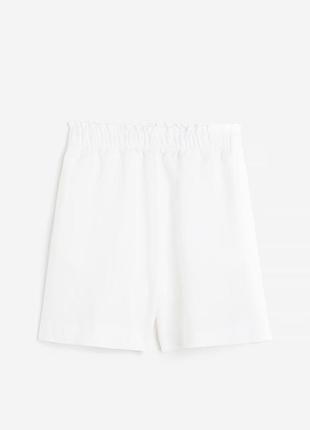 Белые шорты из смеси льна от h&amp;m