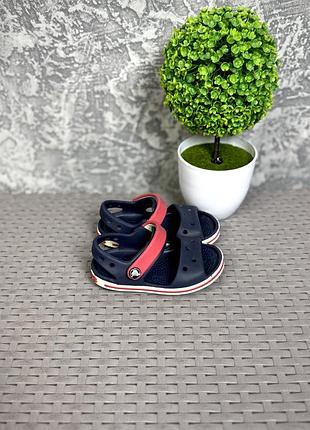 Crocs кроксы сандали c6 23 размер детские синие