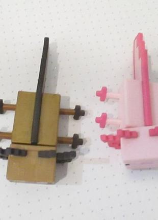 Mattel minecraft фигурки 3.25" axolotls
