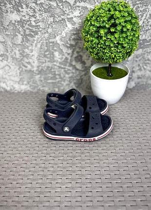 Crocs кроксы сандали c7 24 размер детские синие