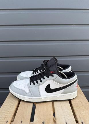 Кросівки nike air jordan 1 low light smoke