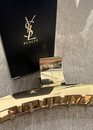 Металева заколка-краб yves saint laurent
