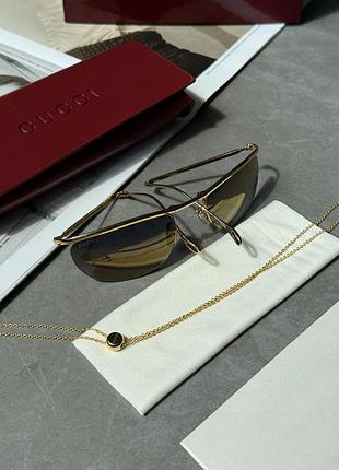 Очки гуччи green/gold gg2157s 001 57/20/145