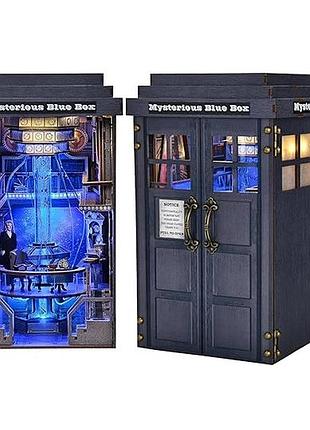 Бук нук таємнича синя скринька diy book nook mysterious blue box tardis diorama ch-08