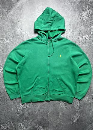 Vintage винтажное зип худи polo ralph lauren поло ральф лаурен big pony биг пони size xl размер хл