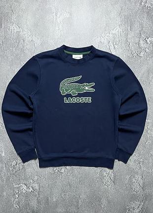 Vintage винтажный свитшот lacoste лакоста big logo size s размер с