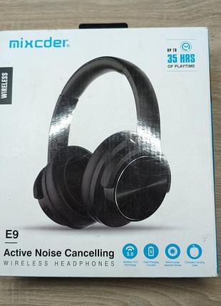 Беспроводные наушники mixcder e9 с активным шумоподавлением anc bluetooth 5.0 новые, до 35 часов работы, с фирменным чехлом и полной комплектацией