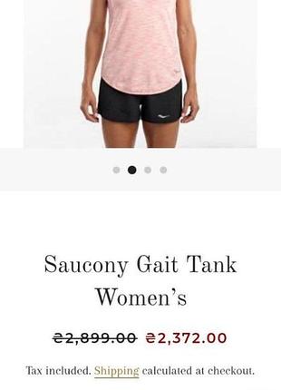Спортивная майка saucony gait tank / оригинал / новая с бирками