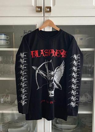 Новый лонгслив / мерч blasphemy - fallen angel of doom