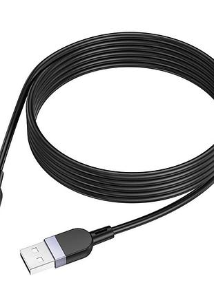 Кабель синхронизации hoco x109 silicone usb to мicrousb 2.4a 2 м black (35927_3605833)