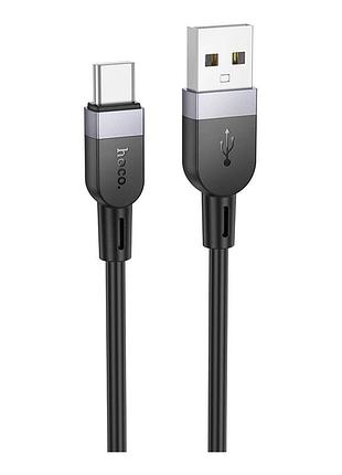 Кабель для зарядки и передачи данных hoco x109 silicone usb to type-c 3a 2m black (35931_3605838)