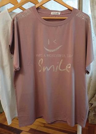 Женская футболка 2xl-3xl разные цвета