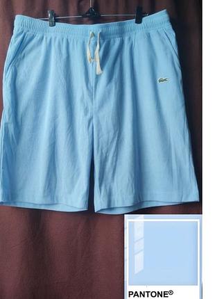 Бриджи lacoste из микровельвета в топовом цвете ice water р.l состояние новых