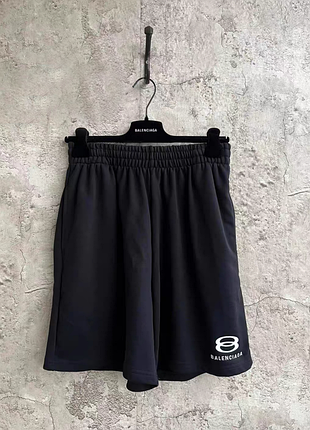 Шорты balenciaga unity vintage black cotton sporty