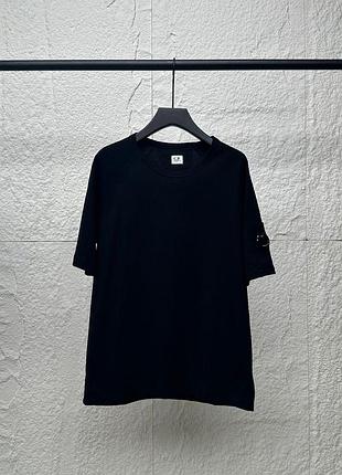Футболка cp company men's black t-shirt