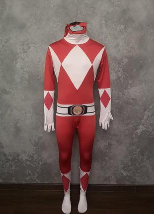 Карнавал маскарад костюм морфокостюм повер рейнджерс power rangers morphsuits l хеловин хелоуин косплей вторая кожа изентай
