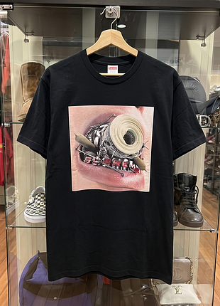 Футболка supreme braces tee black small brand new fw22