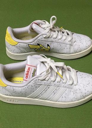 Кросівки adidas neo x pokémon в біло-жовтих тонах р37,5