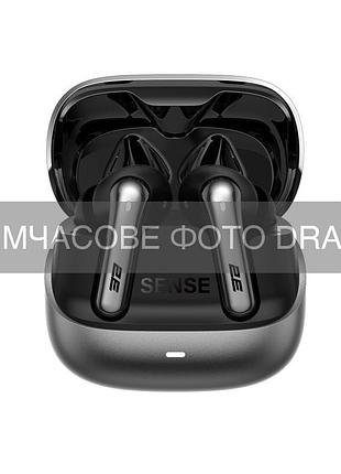 Навушники tws 2e sense, bt 5.4, anc, ipx4, sbc, 6mic, touch control, чорний