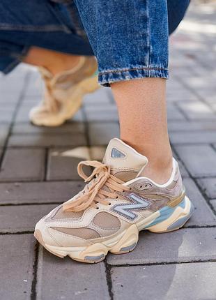 New balance 9060 cream blue