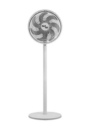 Напольный вентилятор best fan bt-002 40 вт, 3 скорости, 300 мм, белый с серыми лопастями