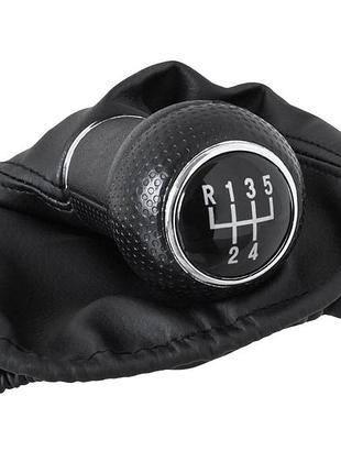 Seat leon i 99-06 ручка перемикання передач чорна + чохол 5 передач 1996-2003 1994-2001