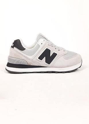 Кроссовки женские new balance 574 classic свет серые летние демисезонные весна-лето-осень замша текстиль размер 36-40 новые 21342