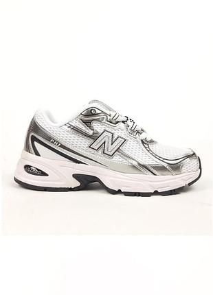 Кроссовки женские new balance 740 белые с серебром летние демисезонные весна-лето-осенняя кожа текстиль сетка размер 37-41 новые 21332