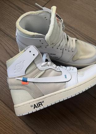 Кросівки nike білі off-white air jordan