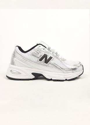 Кроссовки женские new balance 740 белые с черным летним демисезонным весна-лето-осенняя кожа текстиль сетка размер 37-41 новые 21330