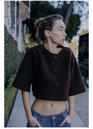 Топ коричневий дуже плотний zara