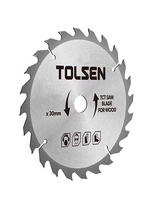 Диск пильний по дереву tolsen 76451 235 мм 60 зубів сталь