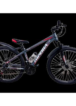 Crossbike велосипед crossbike imperia 27.5" 15" серый-красный