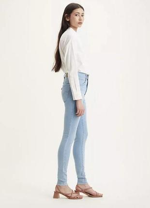 Жіночі сині джинси mile high super skinny levi’s