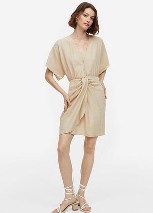 Лляна сукня h&m