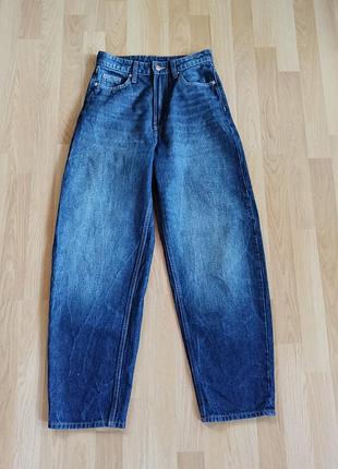 Трендовые женские джинсы barrel loose fit от h&amp;m