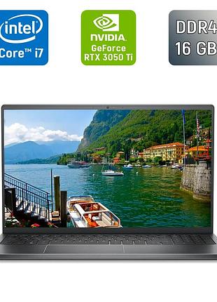 Ігровий ноутбук dell vostro 15 7510 / 15.6" (1920x1080) ips / intel core i7-11800h (8 (16) ядер по 2.3 - 4.6 ghz) / 16 gb ddr4 /