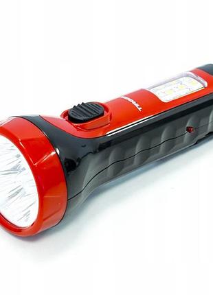 Фонарь аккумуляторный led tiross ts-1138 3 вт с зарядным устройством черный