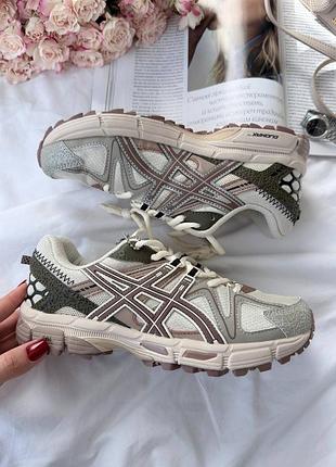 Женские кроссовки asics gel-nyc бежевые
