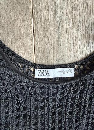 Zara вʼязана сукня жіноча , чорного кольору , розмір м ,  підійде на s і на м . в складі бавовна , має плаття- чохол , на плечах бретелі регулюються