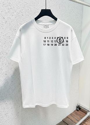 ▫️белые оверсайз футболки maison margiela▫️