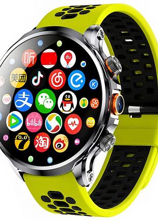 Смарт часы uwatch smart technology venom green с sim-картой, gps и android, 2 ремешка