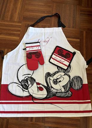 Новий бавовняний набір для кухні фартух прихватка рукавиця disney німеччина 🇩🇪
