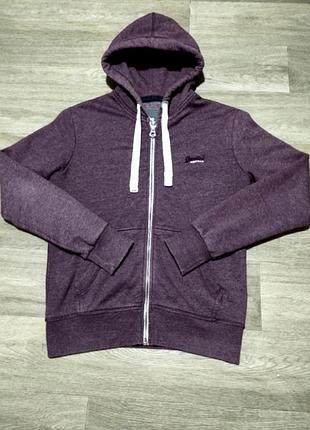 Чоловіче тепле худі superdry orangeion на блискавці, розмір l, турція