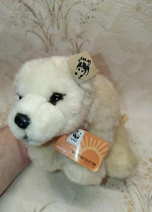 Белый полярный медведь wwf plush collection мягкая игрушка